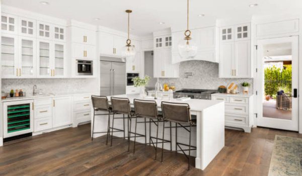 kitchen in newly constructed luxury home